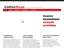 Tablet Screenshot of coffeeroad.dk